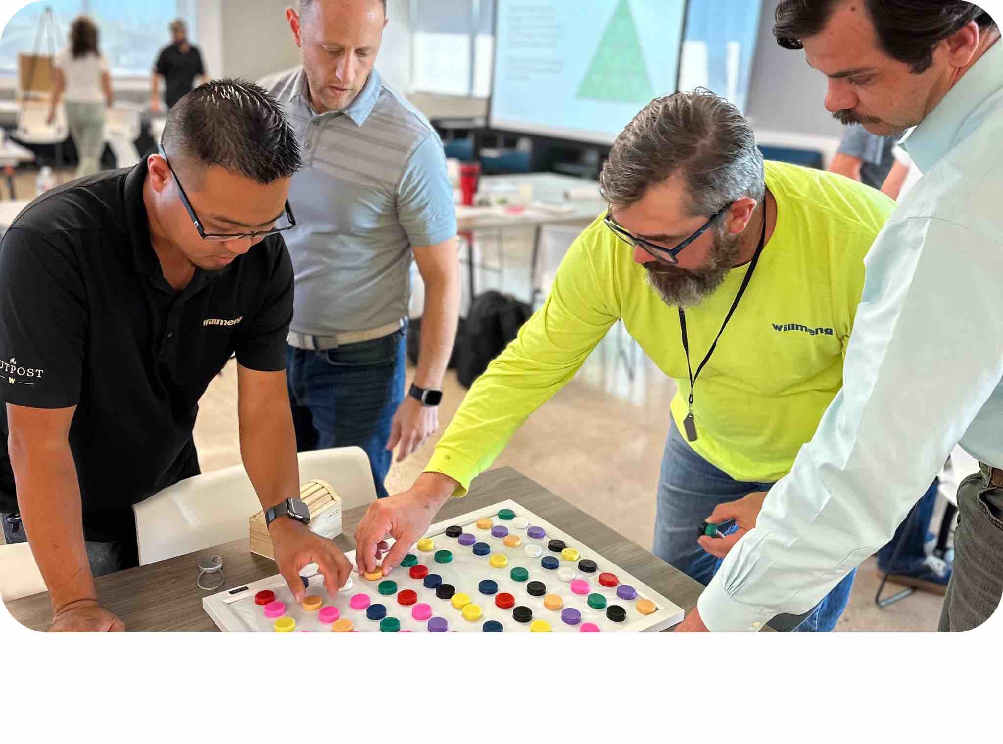 Group working on puzzle-Rockstar Workforce